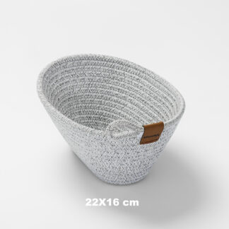سبد تخمیر بیضی کوچک دهانه ۲۲ سانتیمتر