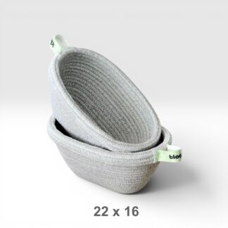 سبد تخمیر بیضی جدید لبه برگردان 22cm Rolled-Rim Banneton