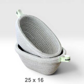 سبد تخمیر بیضی جدید لبه برگردان 25cm Rolled-Rim Banneton