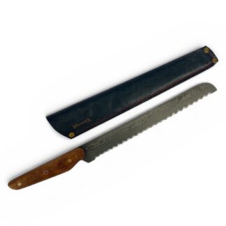 چاقوی دنداده دار دمشقی Artisan Serrated Damascus Bread Knife 30cm-Blade